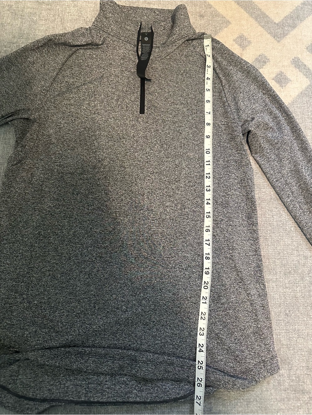 Men's Lululemon Gray Quarter-Zip Size M License to Train Half Zip Athletic NWT - Picture 4 of 11